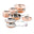 Mauviel M'heritage 150s 6100.04 10-Piece Set with Cast Stainless Steel Handle