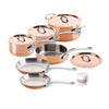 Mauviel M'heritage 150s 6100.04 10-Piece Set with Cast Stainless Steel Handle
